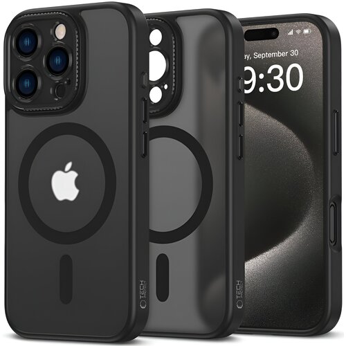 Etui TECH-PROTECT MagCam MagSafe do Apple iPhone 16 Pro Czarny Mat