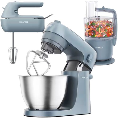 Zestaw KENWOOD CPG35.000GY (robot planetarny KZM35.000GY, mikser HMP40.000GY, malakser FDP22.130.GY)