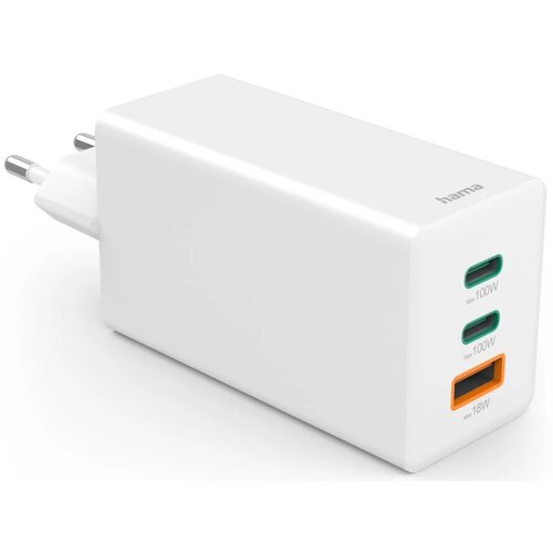Ładowarka sieciowa HAMA Mini GaN 100W Biały