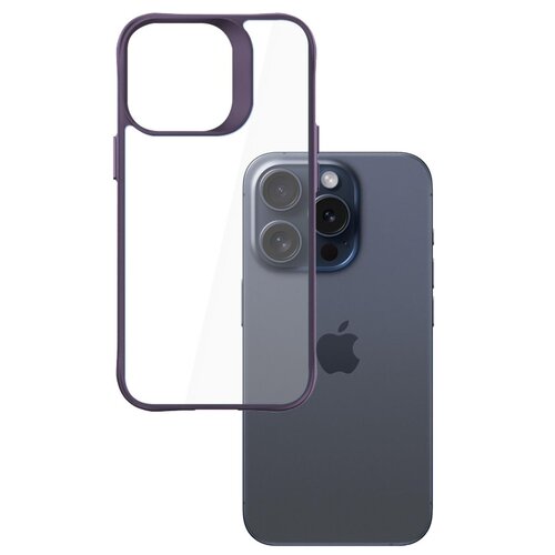 Etui 3MK Satin Armor Case+ do Apple iPhone 15 Pro Max Przezroczysto-fioletowy