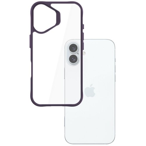 Etui 3MK Satin Armor Case+ do Apple iPhone 16 Plus Przezroczysto-fioletowy
