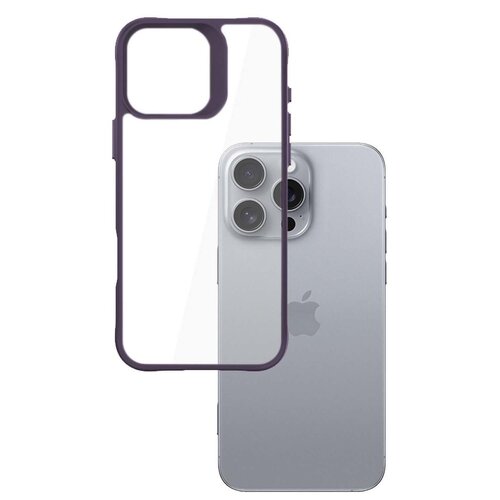 Etui 3MK Satin Armor Case+ do Apple iPhone 16 Pro Max Przezroczysto-fioletowy