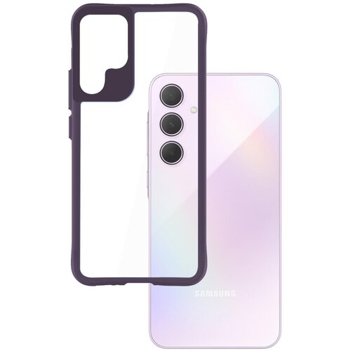 Etui 3MK Satin Armor Case+ do Samsung Galaxy A35 5G Przezroczysto-fioletowy