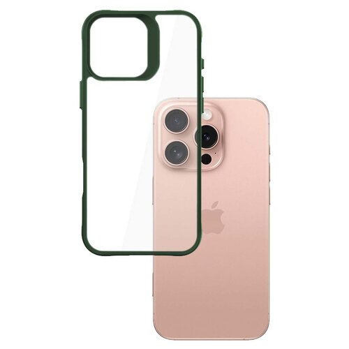 Etui 3MK Satin Armor Case+ do Apple iPhone 16 Pro Przezroczysto-zielony