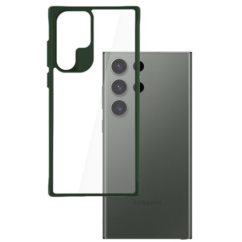 Etui 3MK Satin Armor Case+ do Samsung Galaxy S24 Ultra Przezroczysto-zielony
