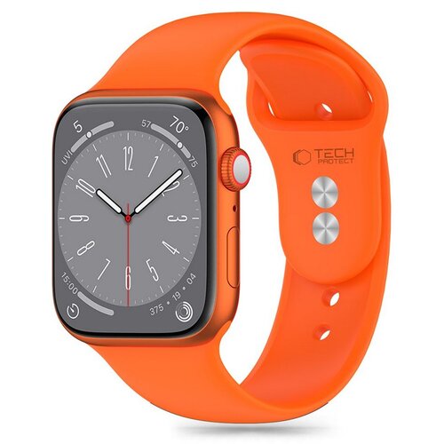 Pasek TECH-PROTECT Silicone do Apple Watch 6/7/8/9/10/SE (40/41/42mm) Pomarańczowy