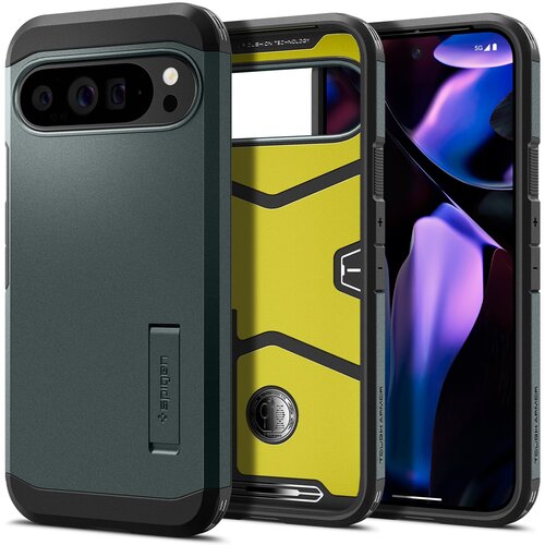 Etui SPIGEN Tough Armor do Google Pixel 9 Pro XL Zielony
