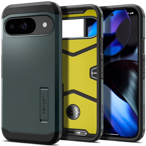 Etui SPIGEN Tough Armor do Google Pixel 9/9 Pro Zielony