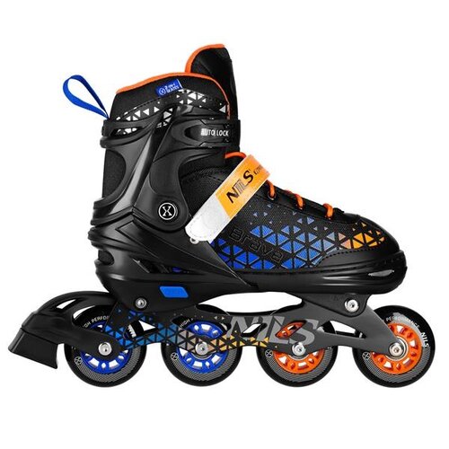Łyżworolki NILS EXTREME Brave NH18190A 4w1 (rozmiar 29-33) Niebiesko-pomarańczowy