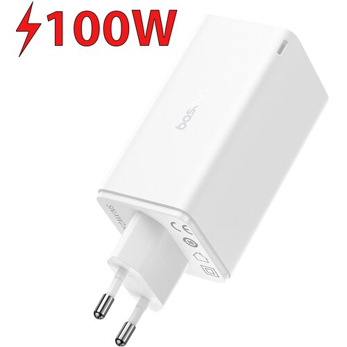 Ładowarka sieciowa BASEUS GaN6 Pro 100W Biały