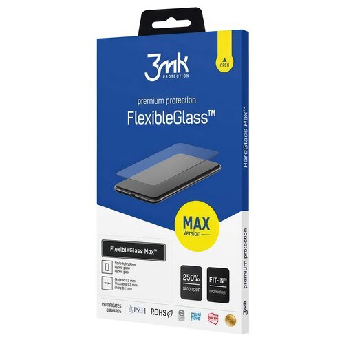 Szkło hybrydowe 3MK FlexibleGlass Max do Apple iPhone 16 Czarny