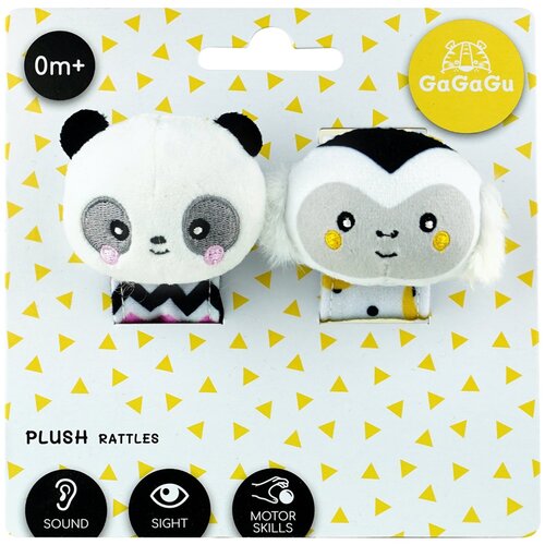 Grzechotka GAGAGU Panda i Małpka