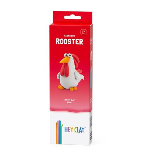 Masa plastyczna HEY CLAY Ptaki z farmy Kogut HC30098