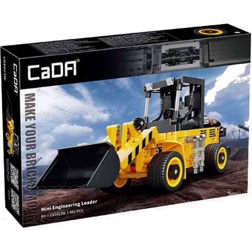 Klocki plastikowe CADA Make Your Bricks Move Mała koparko-ładowarka C65023W