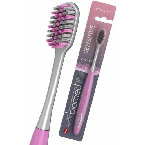 Szczoteczka do zębów SPLAT Biomed (Pink Salt) Ultra Soft Szaro-różowy