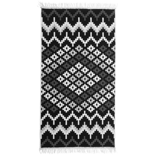 Dywan wewnętrzny MULTIDECOR Kilim Gold 505881 80 x 150 cm Biało-czarny