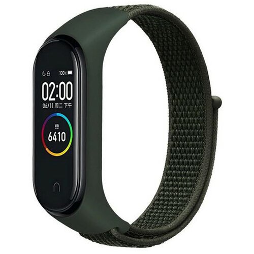 Pasek BELINE NylonLoop Mi Band 7/6/5/4/3 Zielony