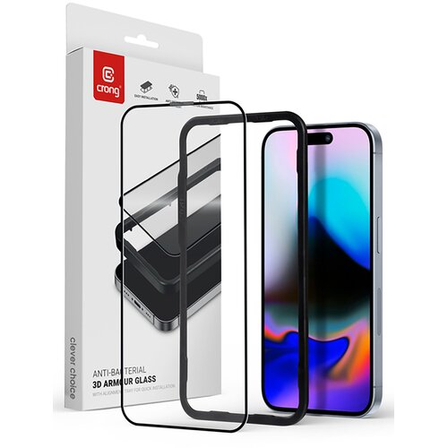 Szkło hartowane CRONG Anti-Bacterial 3D Armour Glass do Apple iPhone 16 Pro Max