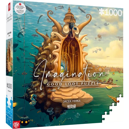 Puzzle CENEGA Imagination Jacek Yerka Port Harbor (1000 elementów)