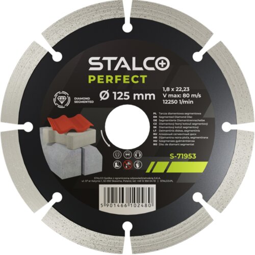 Tarcza diamentowa STALCO PERFECT S-71953 125 mm