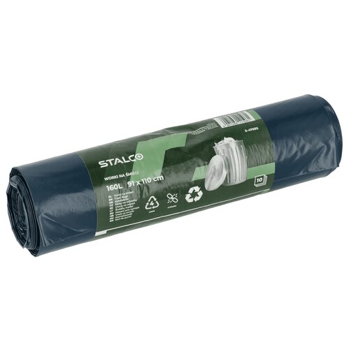 Worki na śmieci STALCO S-47692 160L (10 sztuk) Czarny