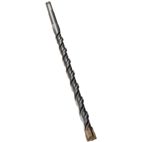 Na zdjęciu znajduje się metalowe wiertło z widocznym spiralnym rowkiem i końcówką w kolorze brązowym. Produkt to "Wiertło STALCO PERFECT SDS Plus S-71069".