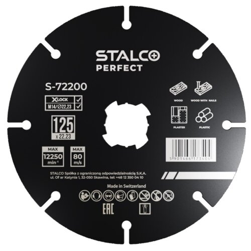 Tarcza do cięcia STALCO PERFECT S-72200 125 mm