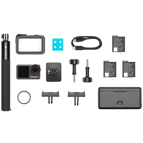 Kamera sportowa DJI OSMO ACTION 5 PRO ADVENTURE COMBO, 47 GB pamięci wewnętrznej, filmy 4K 120FPS, Wi-Fi, Bluetooth