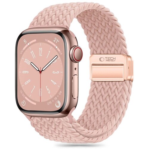 Pasek TECH-PROTECT NylonMag do Apple Watch 6/7/8/9/10/SE (40/41/42mm) Różowy