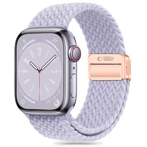 Pasek TECH-PROTECT NylonMag do Apple Watch 6/7/8/9/10/SE (40/41/42mm) Fioletowy