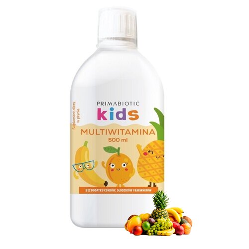 Kompleks witamin i minerałów PRIMABIOTIC Multiwitamina Kids (500 ml)