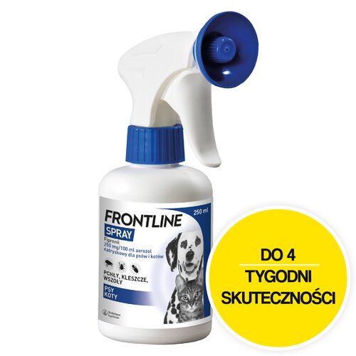 Spray dla psa i kota FRONTLINE 250 ml Ochrona przez 4 tygodnie