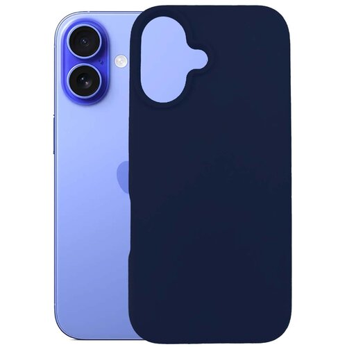 Etui 3MK Silicone Case Dark Navy do Apple iPhone 16 Plus Granatowy