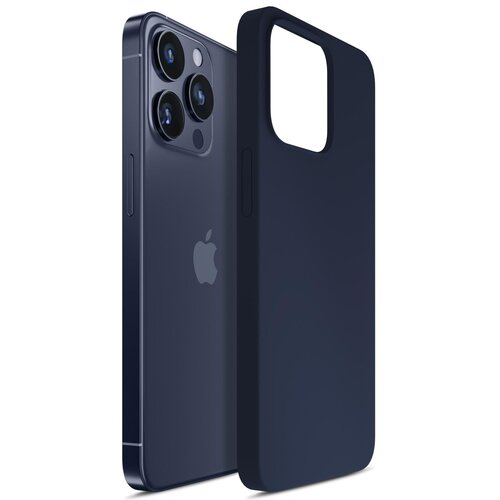 Etui 3MK Silicone Case Dark Navy do Apple iPhone 16 Pro Max Granatowy