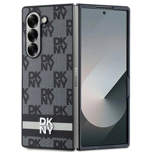 Etui DKNY Chequered Pattern Printed Stripes do Samsung Galaxy Z Fold 6 Czarny