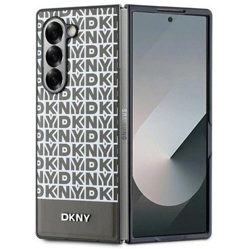 Etui DKNY Repeat Pattern Bottom Stripe do Samsung Galaxy Z Fold 6 Brązowy