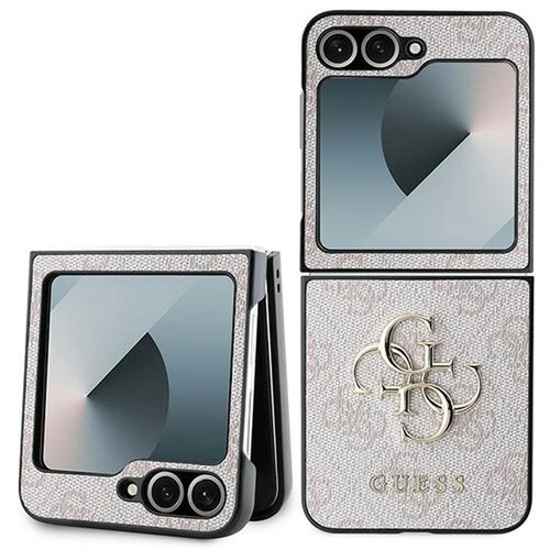 Etui GUESS 4G Metal Logo do Samsung Galaxy Z Flip 6 Różowy