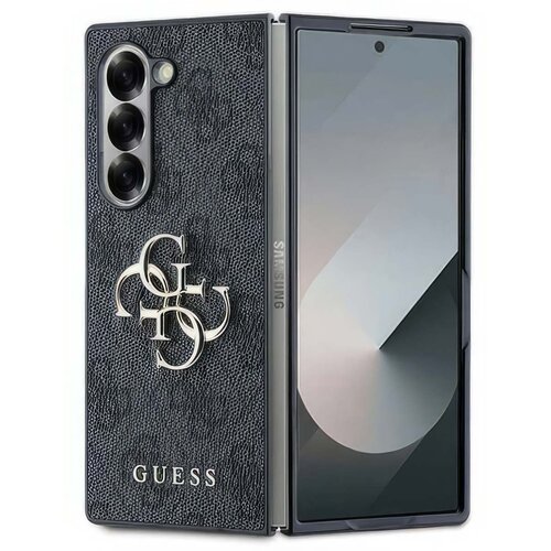 Etui GUESS Leather 4G Metal Logo do Samsung Galaxy Z Fold 6 Czarny