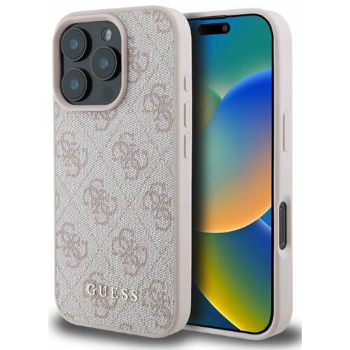 Etui GUESS 4G Classic do Apple iPhone 16 Pro Różowy