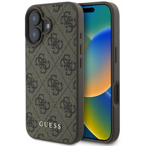 Etui GUESS 4G Classic do Apple iPhone 16 Brązowy