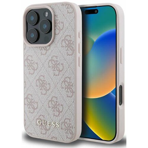 Etui GUESS 4G Classic do Apple iPhone 16 Pro Max Różowy