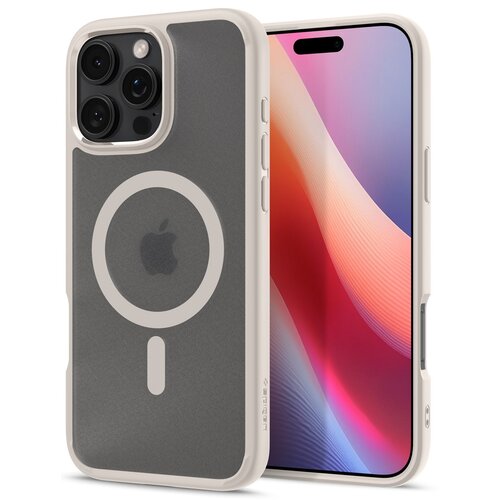 Etui SPIGEN Ultra Hybrid Mag MagSafe do Apple iPhone 16 Pro Transparentny Beż