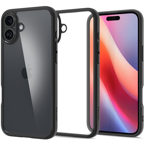 Etui SPIGEN Ultra Hybrid do Apple iPhone 16 Plus Czarny Mat