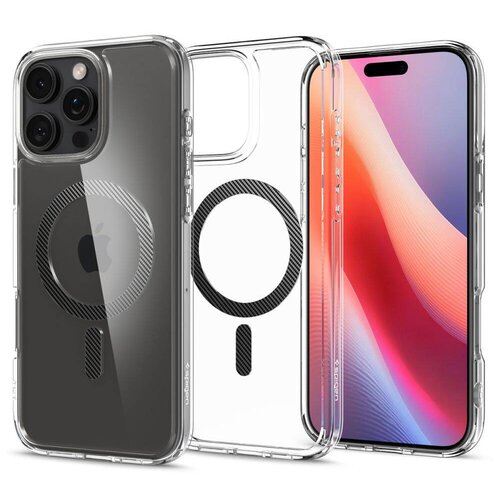 Etui SPIGEN Ultra Hybrid Mag Magsafe do Apple iPhone 16 Pro Max Przezroczysto-czarny