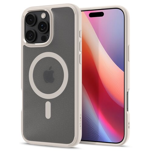 Etui SPIGEN Ultra Hybrid Mag MagSafe do Apple iPhone 16 Pro Max Transparentny Beż