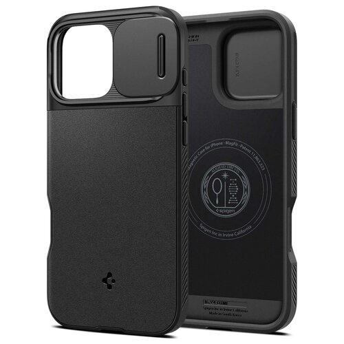 Etui SPIGEN Optik Armor Mag MagSafe do Apple iPhone 16 Pro Czarny