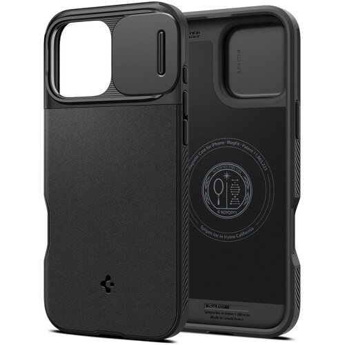 Etui SPIGEN Optik Armor Mag Magsafe do Apple iPhone 16 Pro Max Czarny