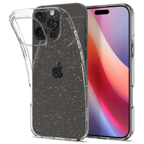 Etui SPIGEN Liquid Crystal do Apple iPhone 16 Pro Max Przezroczysto-brokatowy