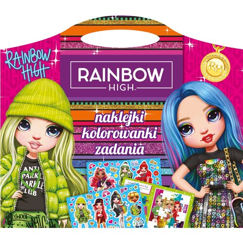 Kolorowanka Rainbow High Naklejki, kolorowanki, zadania (twarda okładka)
