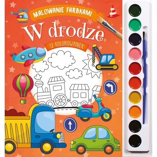 Kolorowanka Malowanie farbkami W drodze (miękka okładka)